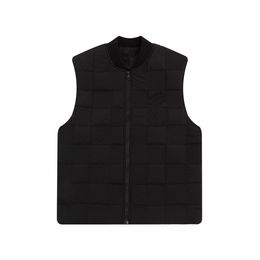 Designer Scan LOGO marque de luxe 23ss automne/hiver nouveau échiquier damier coton gilet mode hommes extérieur femmes manteau