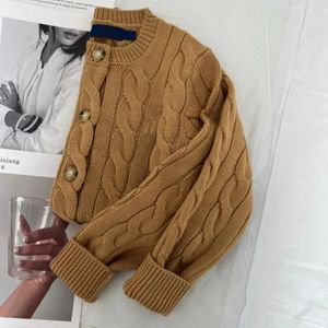 Diseñador Scan Nuevo Cárdigan de alta calidad Mujer 100% suéter de algodón Primavera Otoño Mujer Pequeño Pony Moda coreana Jersey de punto Top