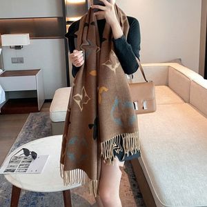 écharpe design pour femme lettre écharpe en cachemire designers écharpes hiver hommes femmes qualité doux épais châle écharpes mode écharpe 180x70cm foulard foulard de luxe