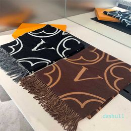 Bufanda de diseñador para mujer, estola de cachemira, regalo de lujo, bufanda cálida de invierno, bufanda con letras impresas para parejas, tamaño 70*180cm, venta al por mayor