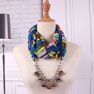 Designer sjaal regenboog kokosnoot hanger ketting sjaal Europese en Amerikaanse Street Shot