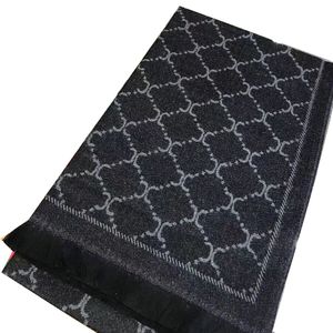 Écharpe de créateur Femmes Hommes Écharpes Automne Hiver Luxe Echarpes Lettre Stripe Pashmina Cachemire Double Face Garder Au Chaud Jacquard Gland Mode Châle