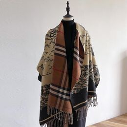 Écharf de créateur en laine supérieure Super Pure Mens Scarf Femmes Softs Advanced Fabrics Luxury Style Long Imprimé SHAWLIQUE Taille 188-65