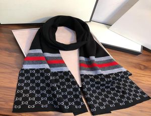 Designer Sjaals Pashmina Heren Gebreide Sjaal Winter Warm Mode Klassiek Kasjmier Wol Luxe Sjaals Voor Mannen Maat 180 35CM3778430