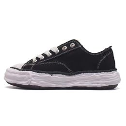 Oficina de la escuela de diseñador Yasuhiro Mihara Maison Mmy Shoes Dissoe Shoes Hombres Zapatos de lona casuales Zapatillas de deporte de mujer Vintage con cordones Rosa Sólido Zapatillas de deporte para hombre