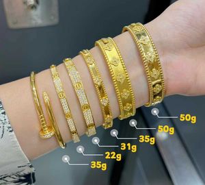 Designer Vis Bracelet Bracelet Mode Luxe Bijoux Carer Original Tendance 18K Or Diamant pour Femmes Hommes Bracelets À Ongles Argent Bijoux Bracelet 6IGA