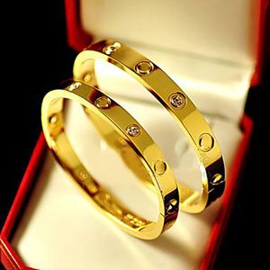 Designer schroef armband mode sieraden bangle rosé goud titanium roestvrijstalen diamant armbanden nagelarmbanden voor mannen Valentijnsdag cadeau