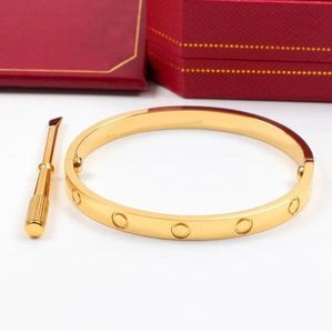 Bracelet de créateur Bracelet bijoux de marque Bangle Gold plaqué en acier en titane pour femmes Bracelets classiques Sier Bracelets Lovew Gift Bangles WW