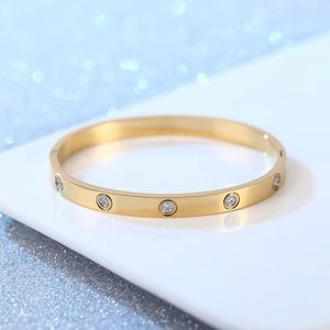 Ontwerper Schroefarmband voor dames Heren Mode Luxe Sieraden Bangle Armbanden 18K Rose Goud Zilver Titanium Staal Diamanten armbanden Nagelarmbanden voor Heren Dames 17