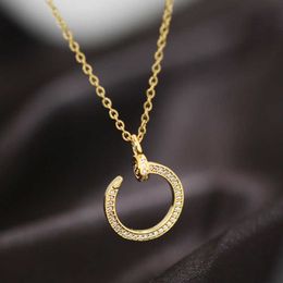 Ontwerper Schroefhanger Ketting Liefde Serie Mode Luxe Sieraden Verzorger Origineel Trendy 18K Gouden Diamant voor Dames Heren Ketting Zilveren Sieraden Kettingen AG9T