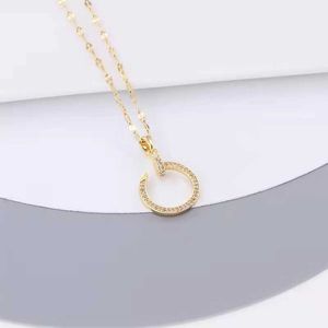 Designer vis pendentif collier série d'amour mode luxe bijoux soignant original à la mode 18 carats or diamant pour femmes hommes collier bijoux en argent colliers 8JJ2