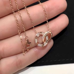 Ontwerper Schroefhanger Ketting Liefde Serie Mode Luxe Sieraden Verzorger Origineel Trendy 18K Gouden Diamant voor Dames Heren Ketting Zilveren Sieraden Kettingen W58D