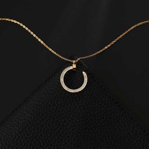 Designer schroef hanger ketting love series mode luxe sieraden verzorger originele trendy 18k gouden diamant voor dames heren ketting zilveren sieraden kettingen yub0