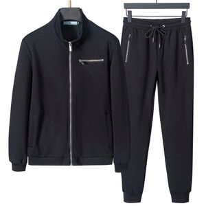 Designer Set Hoodie Jacket Sportpak Herenbroeken 2024 Casual zwart grijze kleur Sportbroek Fitness kleding Heren Hoge kwaliteit Multi -size beschikbaar FZ2404252