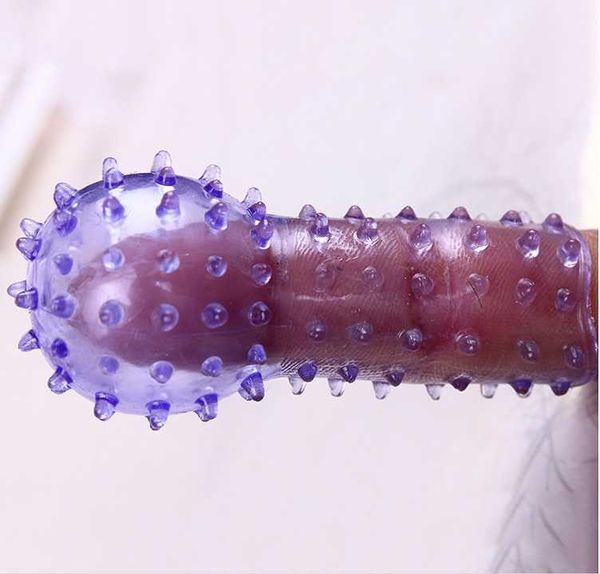 Diseñador Guantes de masaje sexual Conjunto de dientes de lobo creativo Anillo de cristal Conjunto de dedos divertido Conjunto de botones de masturbación para adultos y mujeres Suministros 5nbf