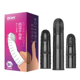 Designer Sex Massage Handschoenen Vingerhoezen voor mannen en vrouwen Flirten en vibrerende gesphoezen voor het masturberen Wolf Tandenhoezen voor volwassenen en seksspeeltjes voor volwassenen S2vj