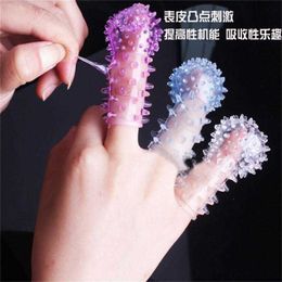 Designer Sex Massage Gants Fun Womens Prickly Finger Set Picking Set G-spot Prickly Crystal Set Wolf Tooth Set Produits pour adultes Flirt et Masturbation Set Nmc1