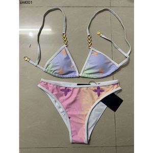 Designer Sexy Bikini Set for Women Bandage Swimsuit Twopieces Crop Top Swimwear Thong Bathing Suit High Taille Beachwear Maat S-XL