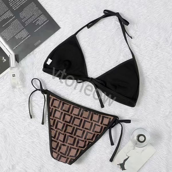 Designer Sexy Bikini Set Pour Femmes Bandage Maillot De Bain Twopieces Crop Top Maillots De Bain String Maillot De Bain Taille Haute Beachwear bikini de luxe