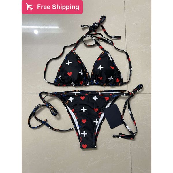 Diseñador Sexy Bikini Sets 2024 NUEVA Moda Moda de moda Traje de baño con estampado completo