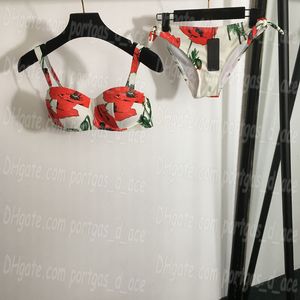 Designer Sexy Bikinis Dames Merk Swimwear Zomer Bloemen Swimpak Druk Beach Sexy Buiten Vrijvieringszwembad