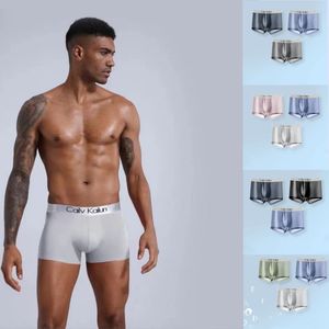 Designer Sexy herenboks ondergoed ondergoed retro shorts ondergoed blend katoen mannen luxe ademende comfort designer merkbox 3 paren een doos