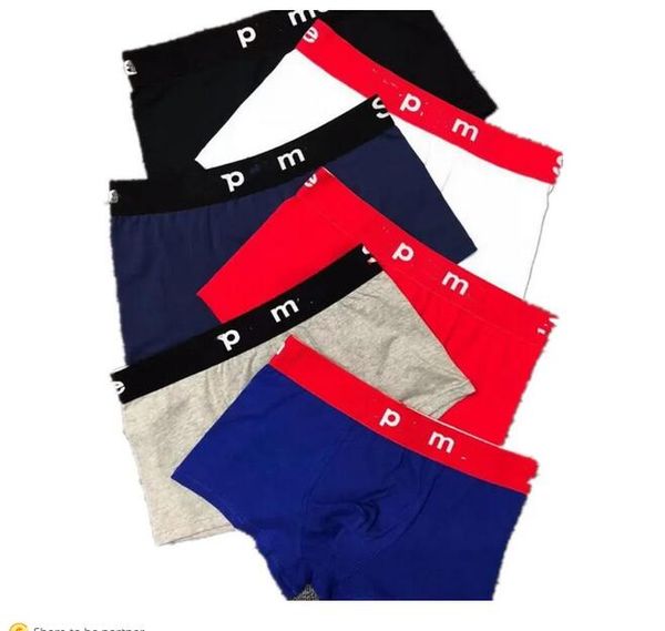 Designer Sexy Men's Sous -wear Vintage Red Black Blue Shorts sous-traits de lettres correctes Boxer Coton pour hommes Briefs de luxe Brots confortables