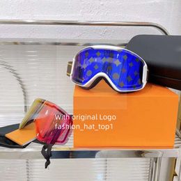 designer shades ski goggle off white Luxury Sunglasses for Men glasses women One piece goggles mountaineering snowboarding Sunglass uv400 eyeglasses 4c52
