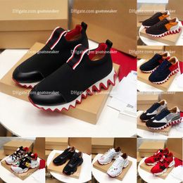 Designer Shark Bottom Bottoms Red Bottoms Platform Chaussures décontractées Unisexe Toe Round Blacers Black Blanc Blanc Lacet Up Low Cut Le cuir Cuir Mens Bneakers Femmeurs Luxury Trainers de luxe