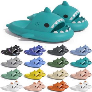 Livraison gratuite Designer Shark Slides One Sandal Pantoufle pour hommes Femmes GAI Sandales Pantoufle Mules Hommes Femmes Pantoufles Formateurs Tongs Sandles Color7