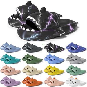 Livraison gratuite Designer Shark Slides One Sandal Pantoufle pour hommes Femmes GAI Sandales Pantoufle Mules Hommes Femmes Pantoufles Formateurs Tongs Sandles Color34