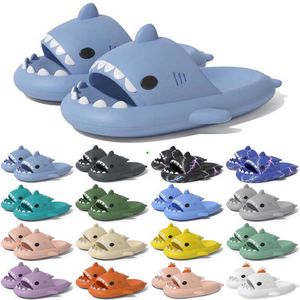 Livraison gratuite Designer Shark Slides One Sandal Pantoufle pour hommes Femmes GAI Sandales Pantoufle Mules Hommes Femmes Pantoufles Formateurs Tongs Sandles Color37
