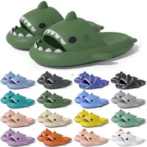 Gratis verzendontwerper Shark Slides One Sandal Slipper voor mannen Women Gai Sandalen Pantoufle Mules Men Women Slippers Trainers Flip Flops Sandles Color55 Trends