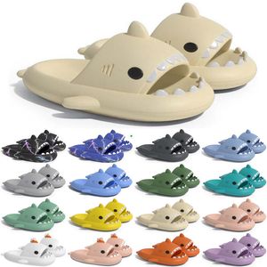 Gratis verzending designer shark slides een sandaal slipper voor mannen vrouwen GAI sandalen pantoufle muilezels mannen vrouwen slippers trainers slippers sandles color26