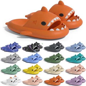 Gratis Verzending Designer Shark Slides Een Sandaal Slipper Voor Mannen Vrouwen GAI Sandalen Pantoufle Muilezels Mannen Vrouwen Slippers Trainers Slippers sandles Color15