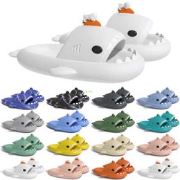 Vente promotionnelle et livraison gratuite Designer Shark Diapositives Sandale GAI Pantoufles Sliders pour hommes Femmes Sandales Slide Pantoufle Mules Hommes Femmes Pantoufles Formateurs Sandles Color344