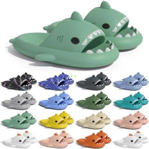 Gratis verzending Designer shark slides sandaal GAI slipper sliders voor mannen vrouwen sandalen slide pantoufle muilezels heren dames slippers trainers sandles color322
