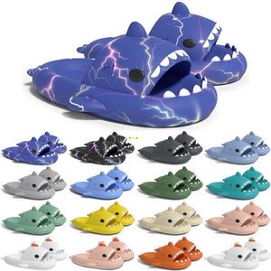 Gratis verzending Designer shark slides sandaal GAI slipper sliders voor mannen vrouwen sandalen slide pantoufle muilezels heren dames slippers trainers sandles color333
