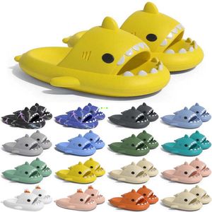 Gratis verzending Designer shark slides sandaal GAI slipper sliders voor mannen vrouwen sandalen slide pantoufle muilezels heren dames slippers trainers sandles color292