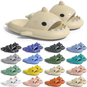 Gratis verzending Designer shark slides sandaal GAI slipper sliders voor mannen vrouwen sandalen slide pantoufle muilezels heren dames slippers trainers sandles color293