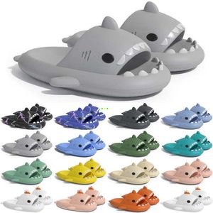 Gratis verzending Designer shark slides sandaal GAI slipper sliders voor mannen vrouwen sandalen slide pantoufle muilezels heren dames slippers trainers sandles color351