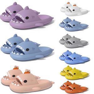 Livraison Gratuite Designer Shark Diapositives Sandale Pantoufles Sliders pour Hommes Femmes GAI Sandales Pantoufle Mules Hommes Femmes Pantoufles Formateurs Tongs Sandles Color102