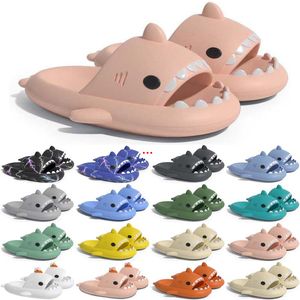 Livraison Gratuite Designer Shark Diapositives Sandale Pantoufles Sliders pour Hommes Femmes GAI Sandales Slide Pantoufle Mules Hommes Pantoufles Formateurs Tongs Sandles Color100