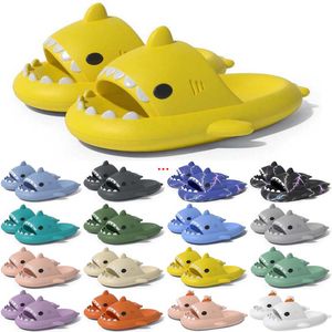 Livraison Gratuite Designer Shark Slides Sandale Pantoufles Sliders pour Hommes Femmes GAI Sandales Slide Pantoufle Mules Hommes Pantoufles Formateurs Tongs Sandles Color57