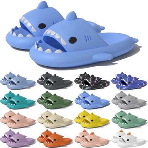 Livraison gratuite Designer Shark Slides Sandal Slipper Sliders for Men Women Sandals Slide Pantoufle Mules Mens Womens Slippers Trainers Flip Flops Sandles Color38