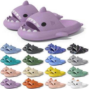 Livraison Gratuite Designer Shark Diapositives Sandale Pantoufles Sliders pour Hommes Femmes Sandales Slide Pantoufle Mules Hommes Femmes Pantoufles Formateurs Tongs Sandles Color49