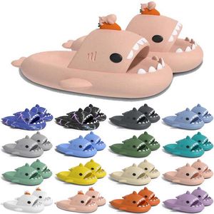 Livraison gratuite Designer Shark Slides Sandal Slipper Sliders for Men Women Sandals Slide Pantoufle Mules Men Femmes Slippers Trainers Flip Flops Sandles Color2