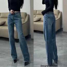 Designer Shenzhen Nanyou Correct Edition AutomneHiver Nouvelle Décoration En Métal Taille Haute Minceur Jeans Polyvalent Mode Vêtements Pour Femmes MGB7