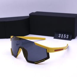 Gafas de sol con escudo de diseñador para mujeres y hombres Gafas de sol activas envolventes grandes 04 Gafas de protección UV400 para exteriores de estilo generoso y vanguardista