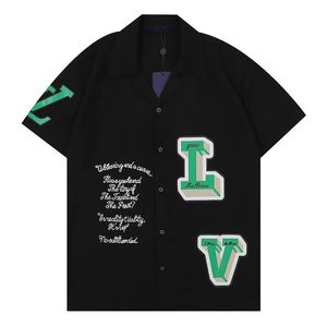 Designer Shirt 23ss Mens Button Up Shirts imprimer chemise de bowling Hawaii Floral Casual Shirts Hommes Slim Fit Robe à manches courtes T-shirt hawaïen